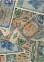 45db-os vegyes, magyar pengő bankjegy tétel T:vegyes