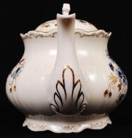 Zsolnay búza virág mintás teás készlet, kézzel festett, jelzett, hibátlan