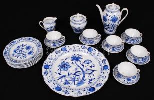 Kahla Indigo mokkás és süteményes készlet, hibátlan, jelzett