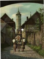 7 db MODERN használatlan Supraphon hanglemez képeslap, néhány népzenés / 7 modern unused Czech Supra...