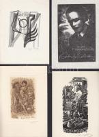 7 db jelzett magyar ex libris:Varga Nándor Lajos, Diskay Lenke, Kékesi László, Nagy László Lázár, Rákoczy Ferenc, Varga István, Varsányi Pál