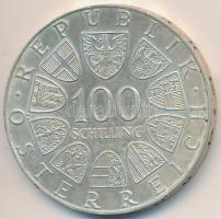 Ausztria 1974. 100Sch Ag "XII. téli olimpia - Innsbruck 1976." T:2  Austria 1974. 100 Schilling Ag "Winter Olympics Innsbruck 1976." C:XF