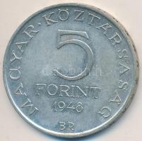 1948. 5Ft Ag "Petőfi" T:2 Adamo EM1