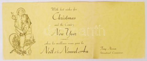 cca 1930 A Luxemburgi katholikus cserkész szövetség karácsonyi üdvözlő levele