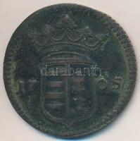 1705. X Poltura "II. Rákóczi Ferenc" (8.67g) T:2- hajlás Huszár: 1535., Unger II.: 1133.a