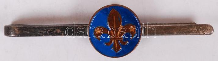 Zománcozott cserkész nyakkendőtű / enameled scout Necktie holder
