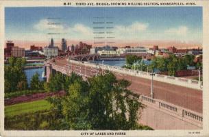 Minneapolis, Third Ave. Bridge, Showing Milling Section