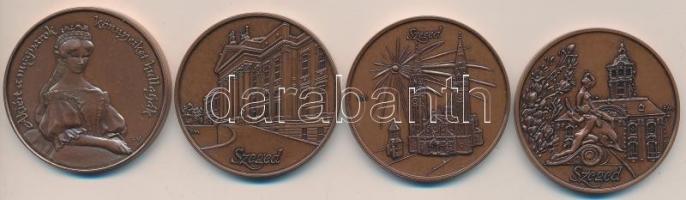 Fritz Mihály (1947-) "Szeged" 4xklf emlékérem (42,5mm) T:1