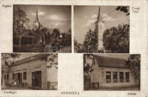 Gyöngyfa, Paplak, templom, vendéglő, iskola (kis szakadás / small tear)