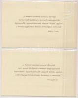 2000. 2000Ft "Millennium" (4x) egymásutáni sorszámmal, eredeti díszcsomagolásban, tájékozt...