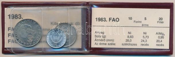 1983. 20f+5Ft+10Ft+100Ft "FAO" eredeti tokban, tanúsítvánnyal T:BU
