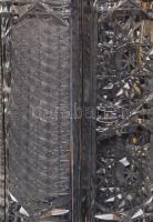 Ólomkristály kis váza, csiszolt, hibátlan, m:18 cm