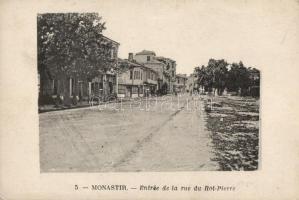 Monastir, Bitola; Entrée de la rue du Roi Pierre / Peter street