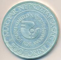 1984. 500Ft Ag "Nők évtizede" T:BU Eredeti tokban, tanúsítvánnyal!