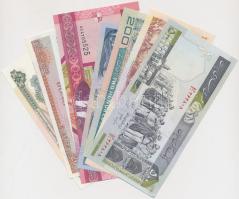 10db vegyes bankjegy ázsiai és afrikai országokból T:I 10pcs of mixed banknotes from Asia and Africa C:UNC