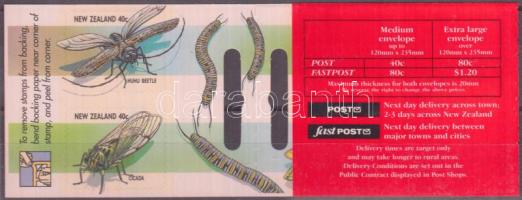 Insects stamp-booklet Rovarok bélyegfüzet