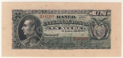 Ekvádor/Guyaguil-helyi kiadás 1892. 1Sucre T:I