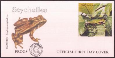 WWF: Frog set + block FDC WWF: Békák sor + blokk 2 FDC