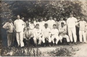 French soldiers in field practice outfit, photo, Francia katonák gyakorlóruhában, fotó