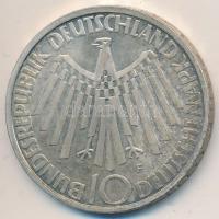 NSZK 1972F 10M Ag "Olimpia / Spirál" T:2 GFR 1972F 10 Mark Ag "Olymic Games Munich / Spiral" C:XF