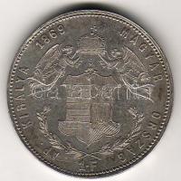 1869K.B. 1Ft Ag "Angyalos" T:2