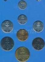 Szlovákia 1995. 7+1db-os 10h-10Sk forgalmi érmesor eredeti dísztokban! T:BU
Slovakia 1995. 10 Halier...