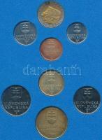 Szlovákia 1999. 7+1db-os 10h-10Sk forgalmi érmesor eredeti dísztokban! T:BU
Slovakia 1999. 10 Halier...