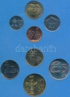 Szlovákia 2003. 7+1db-os 10h-10Sk forgalmi érmesor eredeti dísztokban! T:BU Slovakia 2003. 10 Halierov - 10 Koruna 7+1pcs of Slovak coins in original case C:BU