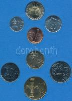 Szlovákia 2002. 7+1db-os 10h-10Sk forgalmi érmesor eredeti dísztokban! T:BU Slovakia 2002. 10 Halierov - 10 Koruna 7+1pcs of Slovak coins in original case C:BU