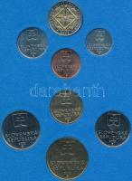 Szlovákia 2002. 7+1db-os 10h-10Sk forgalmi érmesor eredeti dísztokban! T:BU
Slovakia 2002. 10 Halier...