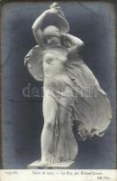 Salon de 1905 - La Bise by Etienne Leroux, erotic nude sculpture