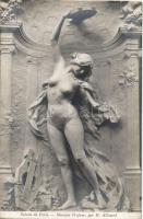 Salon de Paris - Music Profane by H. Allouard, erotic nude sculpture