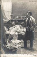 Salon de Paris - Repos du Modele / erotic nude art postcard s: Raoul Baligant