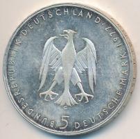 NSZK 1977G 5M Ag "Heinrich von Kleist" T:exPP GFR 1977G 5 Mark "Birth of Heinrich von Kleist" C:exPP