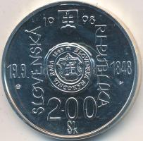 Szlovákia 1998. 200K Ag "150 éves az 1848-as szlovák felkelés" T:BU Slovakia 1998. 200 Korun Ag "150th Anniversary - Slovak Revolt of 1848" C:BU Krause KM# 43