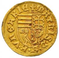 1458-1470. Aranyforint Au "I. Mátyás" h-címerpajzs, köriratban "MATHIS" hibával!...