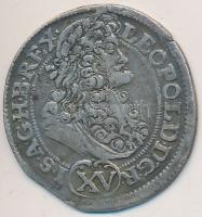 1691KB XVKr Ag "I. Lipót" Körmöcbánya (5.37g) T:2-  Hungary 1691KB XV Kreuzer Ag "Leopold I" Kremnitz (5.37g) C:VF Huszár: 1428., Unger II.: 1064a