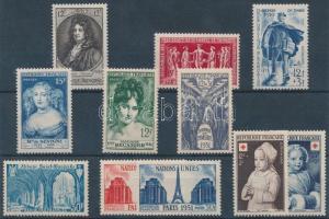France 11 diff. stamps, Franciaország. 11 klf bélyeg