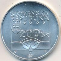 Szlovákia 2006. 200K Ag "Karol Kuzmány születésének 200. évfordulója" T:BU Slovakia 2006. 200 Korun Ag "200th Anniversary Birth of Karol Kuzmány" C:BU Krause KM# 78