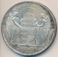 1939. 5P Ag "Horthy-balra" T:2- Adamo P8.2