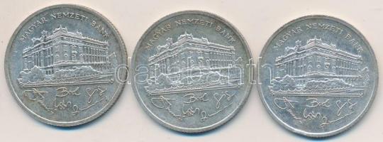 1992. 200Ft Ag "MNB" (3x) T:2-
Adamo F13