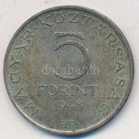 1948. 5Ft Ag "Petőfi" T:2- Adamo EM1