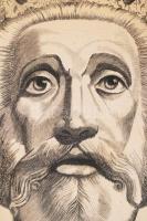 Olvashatatlan jelzéssel: I Szent László. Rézkarc, karton, foltos, 39×29 cm