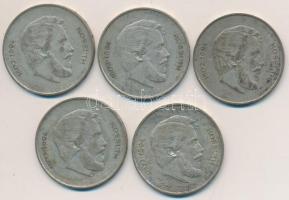 1947. 5Ft Ag "Kossuth" (5x) T:2-
Adamo F8.1