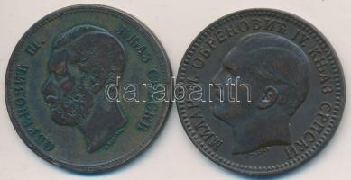 Szerbia 1868-1879. 10P (2x) T:2,2-,3
Serbia 1868-1879. 10 Para (2x) C:XF,VF,F