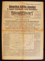 1926 Bridgeport, A Bridgeport című újság különkiadása a magyar kivándorlók sorságról Kanadában