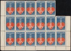 1934 Debreceni hét 17-es levélzáró ívdarab