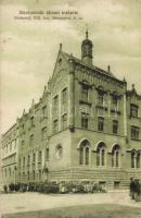 Budapest VIII. Mosonyi utca 8. Siketnémák állami Intézete, Hajos Arno kiadása (fa)