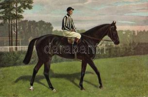 Jockeys und Rennpferde: "Favorit" Serie 331/1-6. Nr. 331/4. s: K. Volkers (EK)