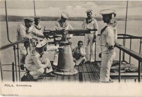 Schiessübung, Pola / shooting exercise, mariners